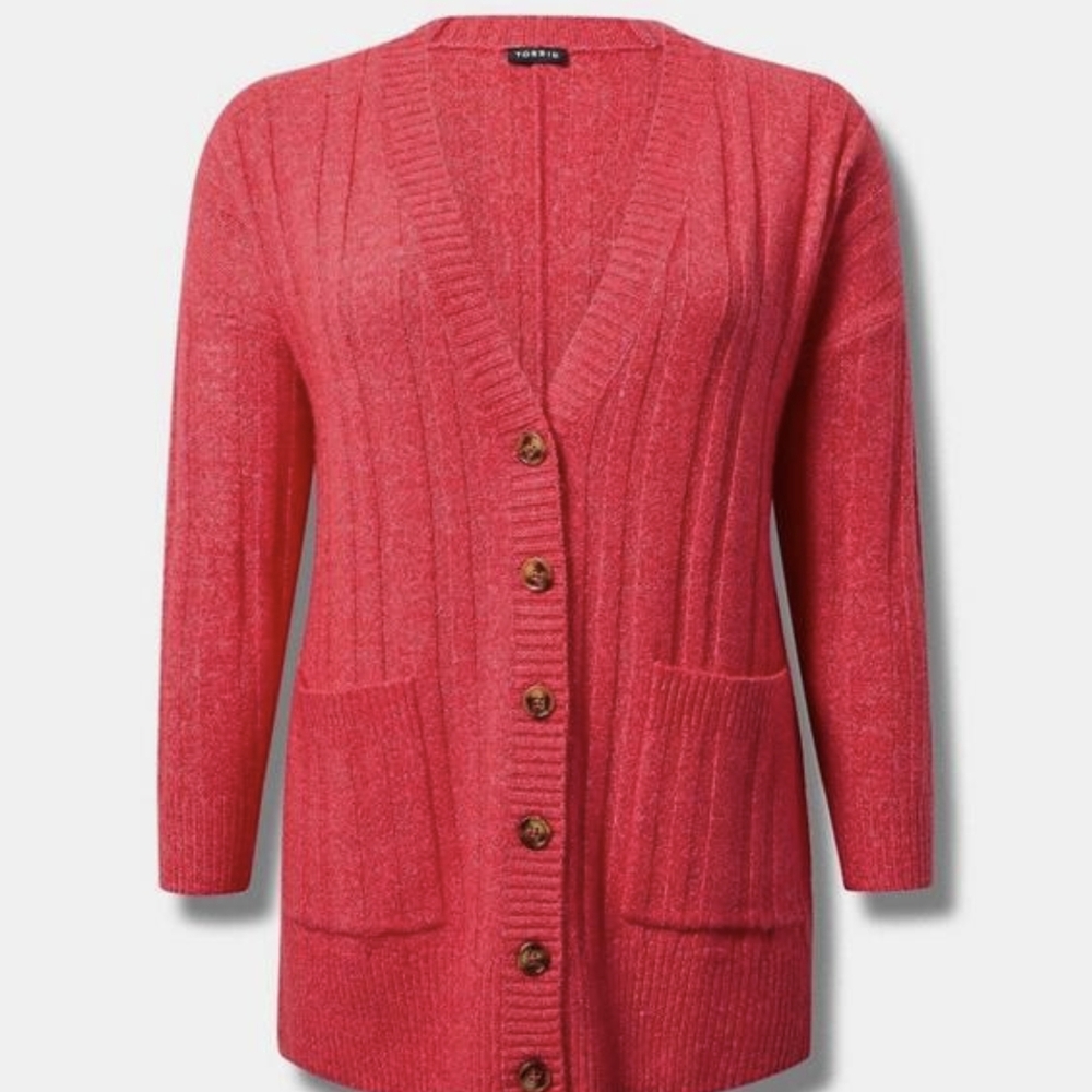Torrid Boyfriend Cardigan Softest Sweater, NWT, Size 1X